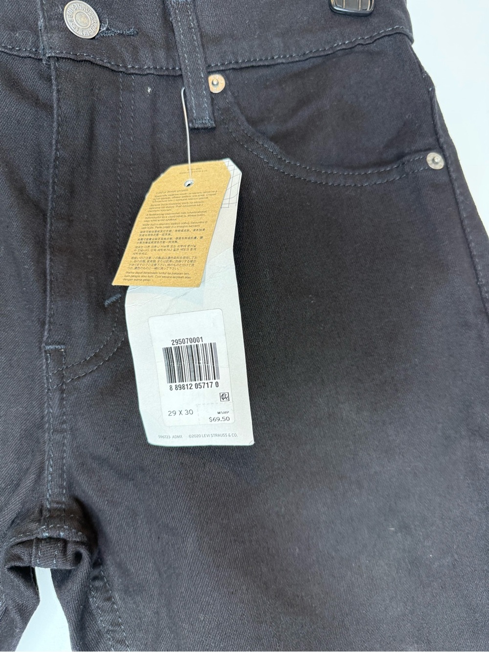 Levi’s 502 Taper Men’s Jeans | Black | 29x30 | New With Tags - Picture 3 of 16